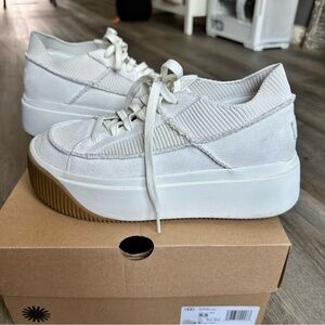 UGG Cream Platform Sneakers
